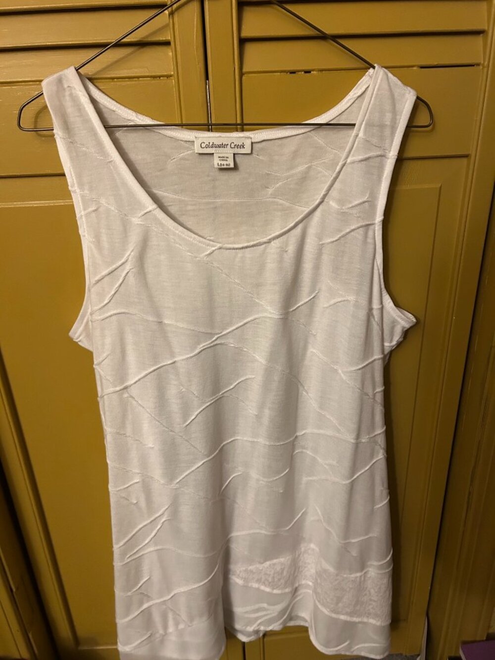 White sleeveless Tank top by Coldwater Creek